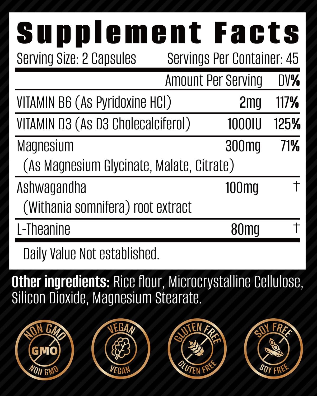 Magnesium Complex 500mg, Magnesium Glycinate, Malate, Citrate